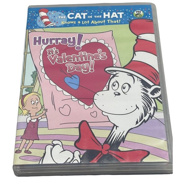Hurray! It's Valentine's Day DVD the cat in the hat copyright 2012 English READ - Picture 1 of 3